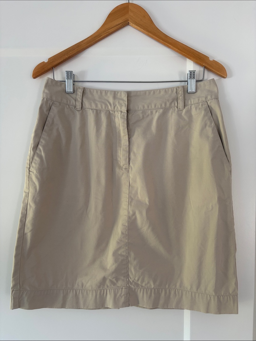 Brooks Brothers Beige Mini Skirt